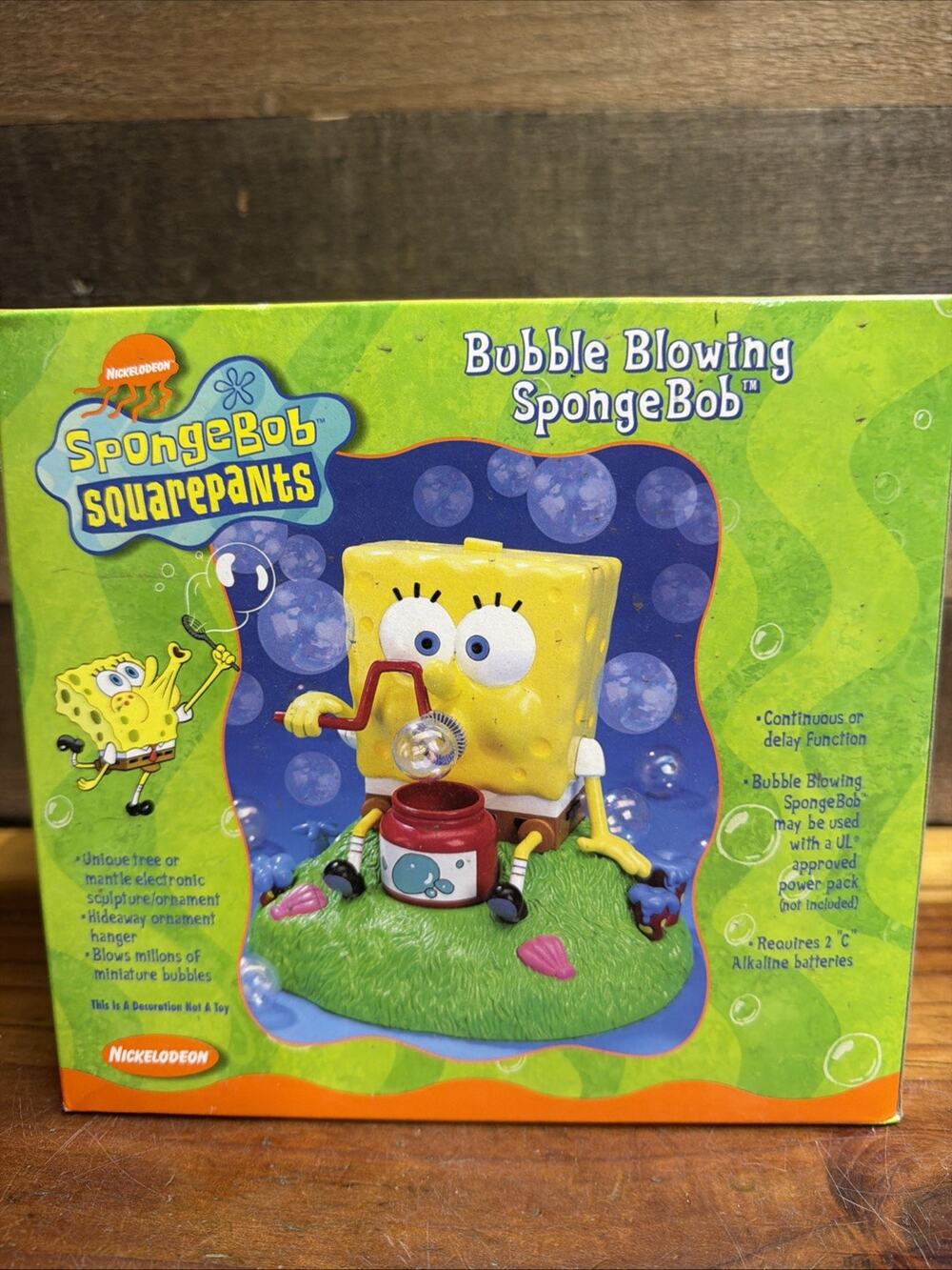 Spongebob Squarepants Bubble Blowing Spongebob 2003 Nickelodeon Kurt Adler RARE